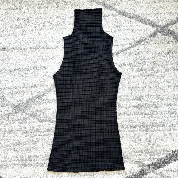 ZARA Black Semi-Sheer Sleeveless Top Size M - Picture 6 of 7